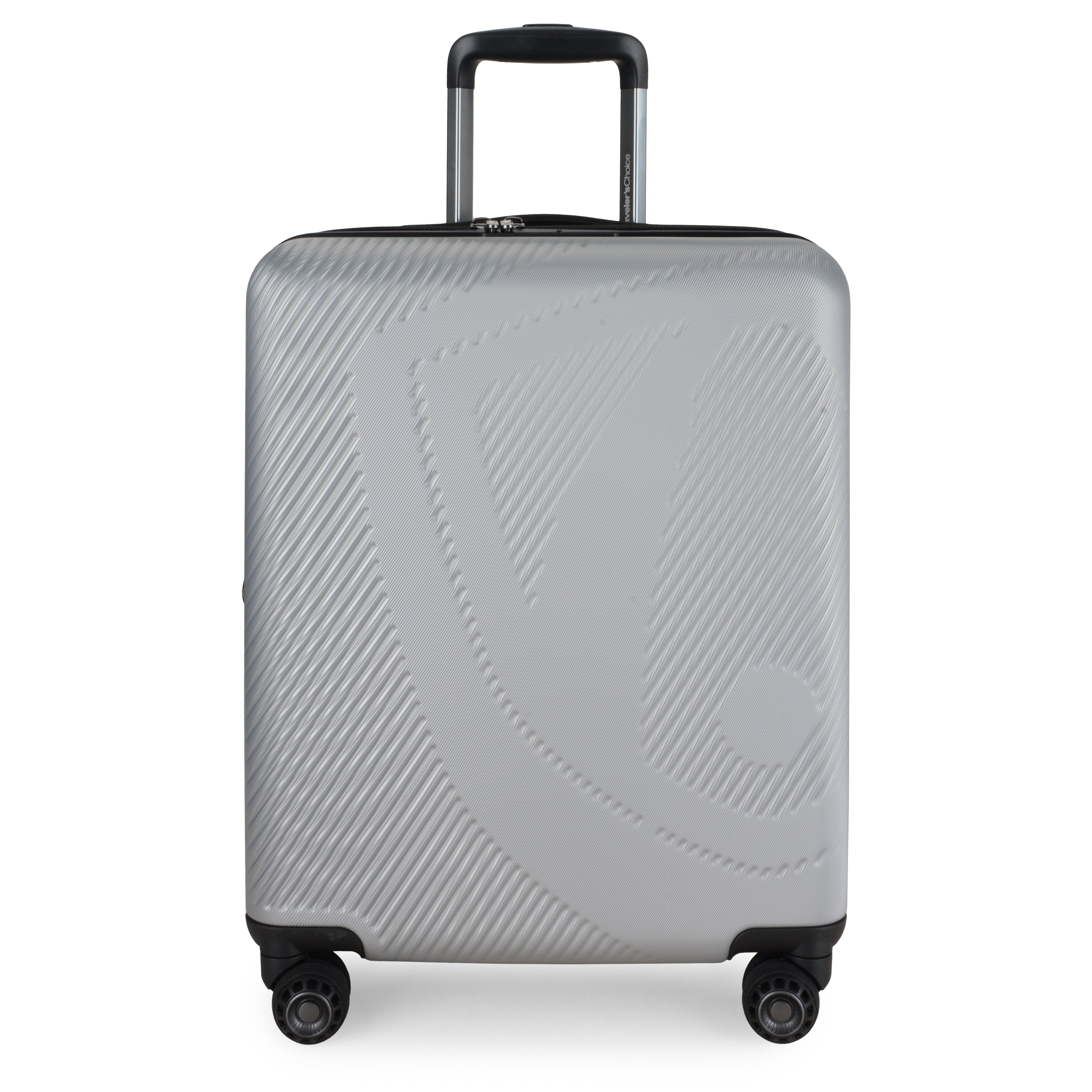 Traveler's Choice Cyclone Wheels Expandable Trolley Case with TSA Lock and Anti-theft Zipper
