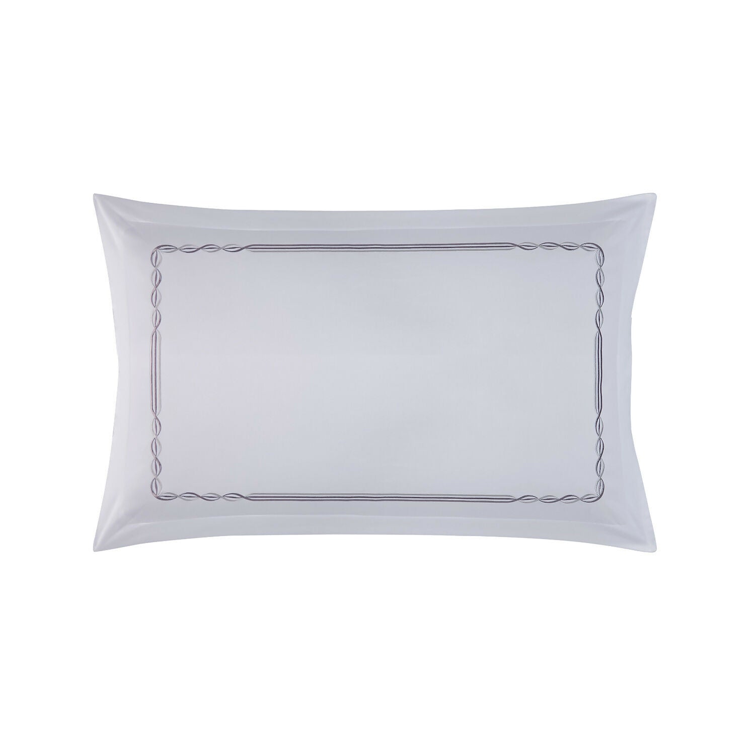 Embroidery Bedset - White with Green Embroidery