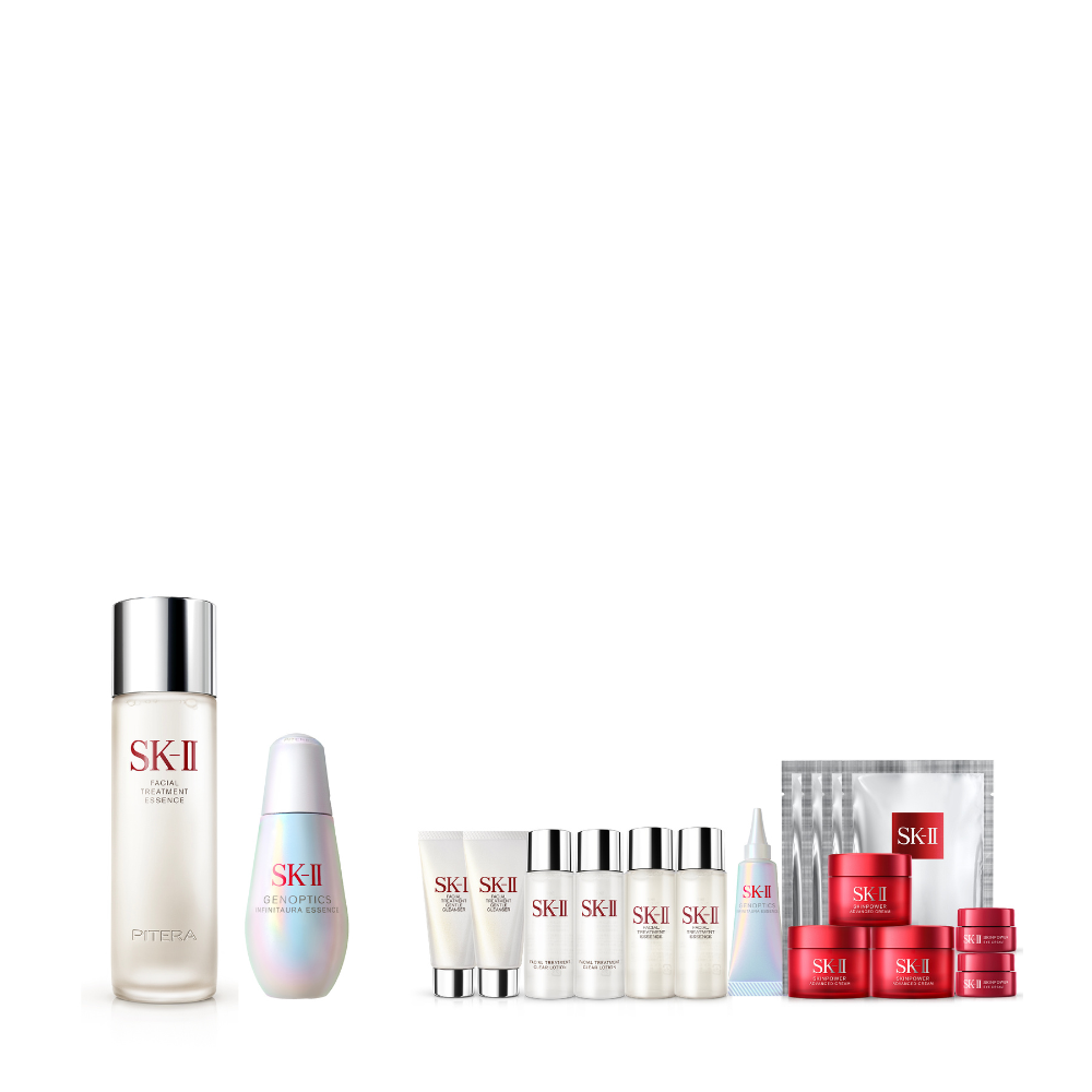 SK-II Facial Treatment Essence 230ml + Genoptics Infinitaura Essence 75ml Set (Worth $1,427)