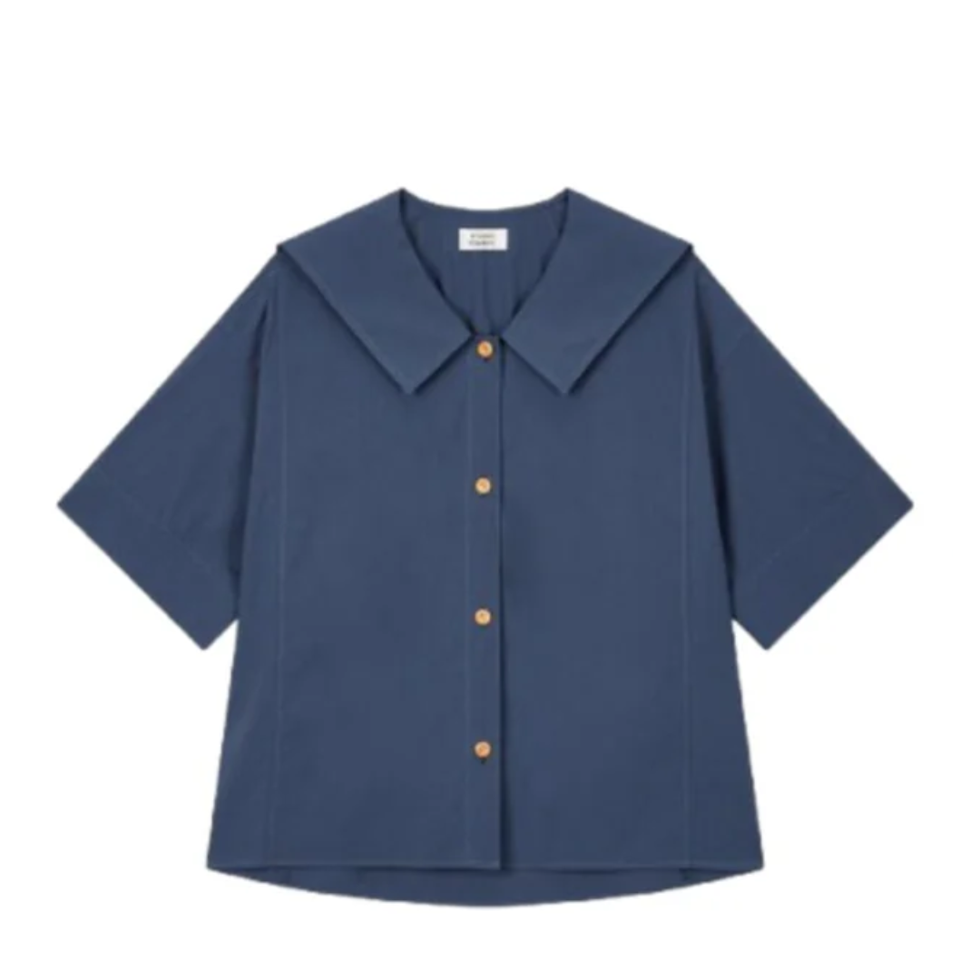 Studio Tomboy Sailor Collar Shirt Blue