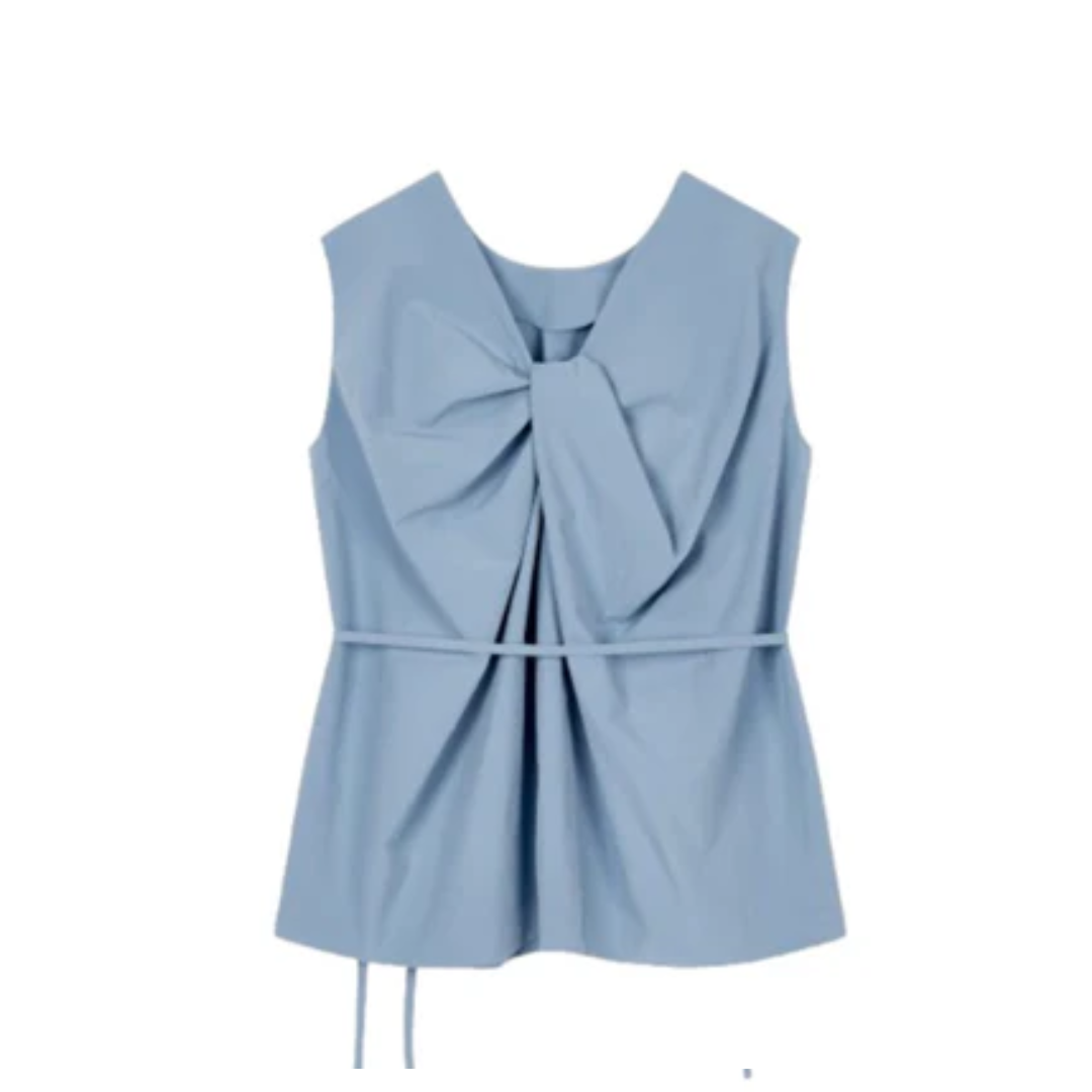 Studio Tomboy Twisted Blouse Dark Blue