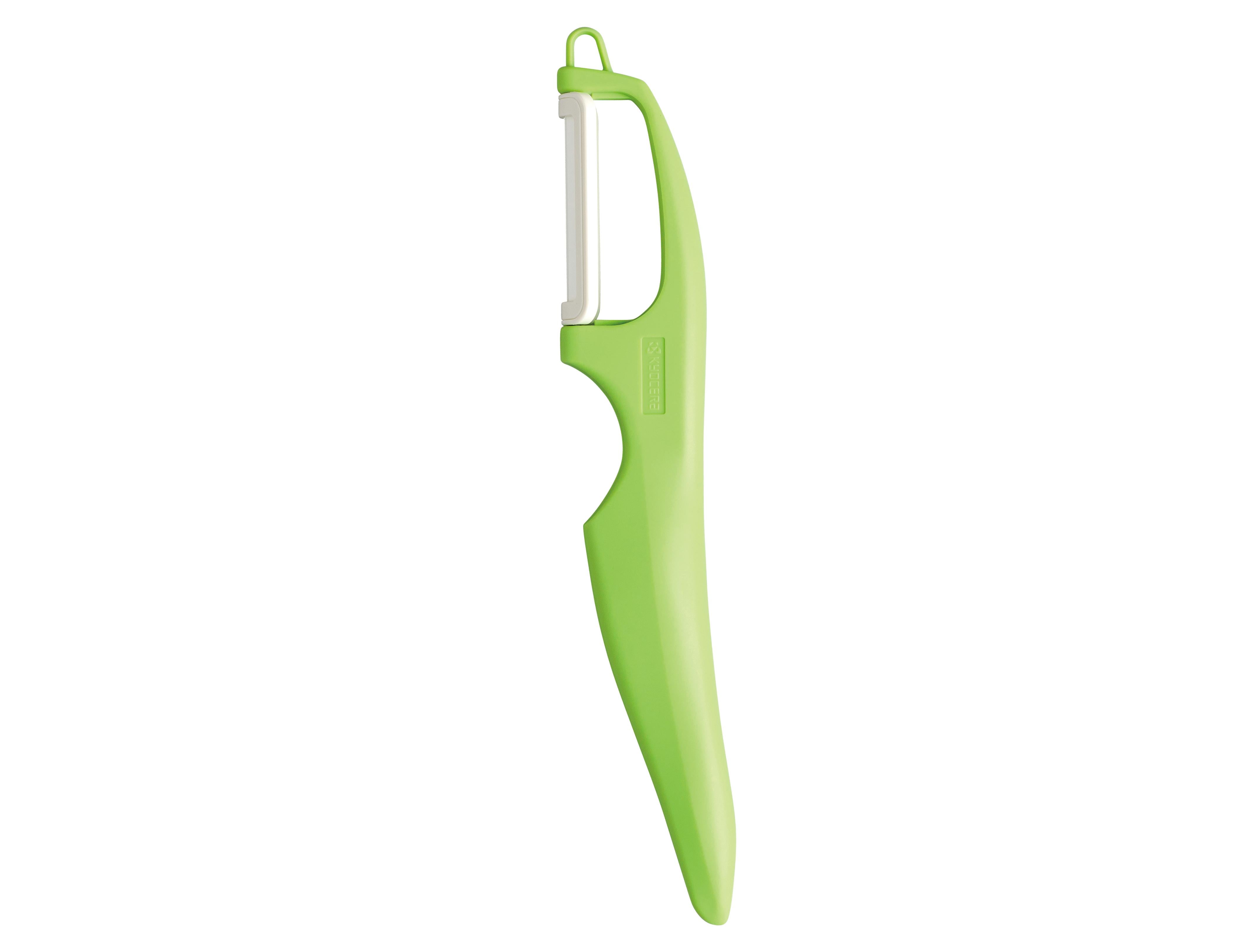 Kyocera Double-Edged Ceramic Blade Peeler – Green (CP-11 GR)