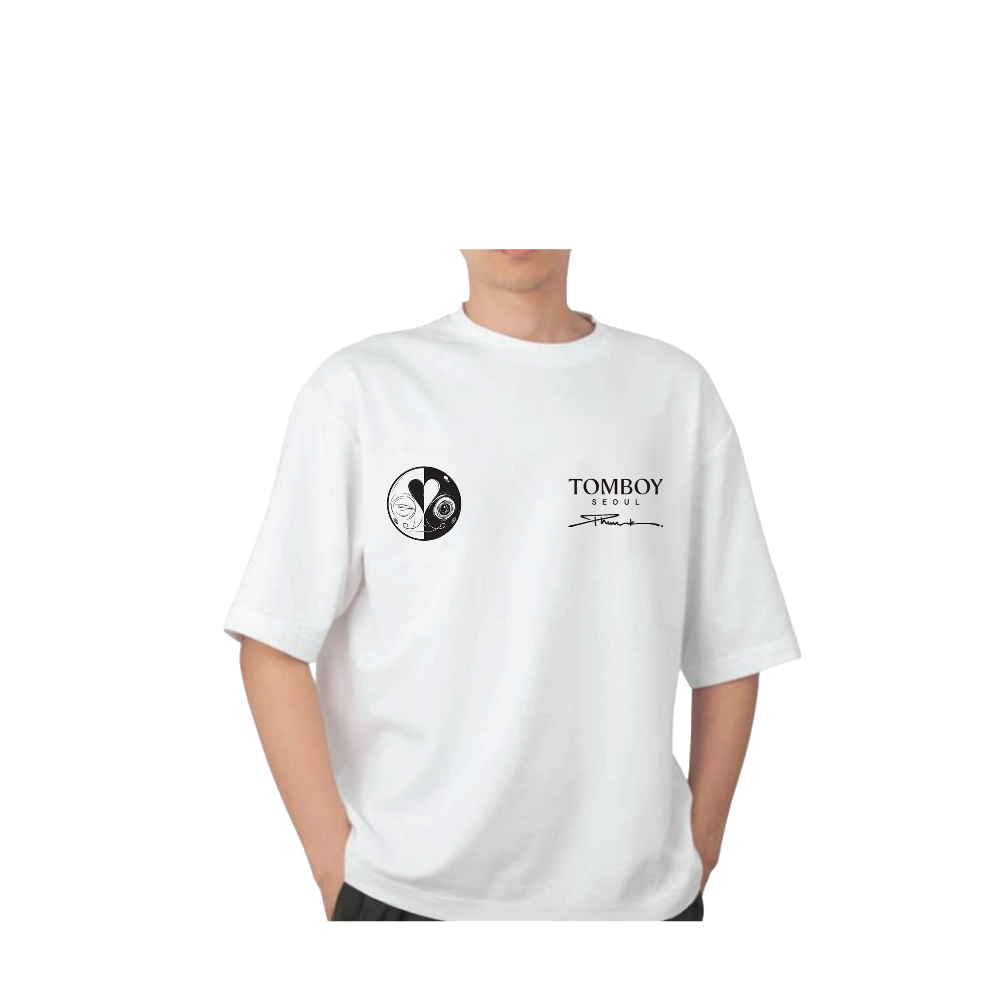 Studio Tomboy x Phunk Collab T-Shirt – Small Print E-Monochrome