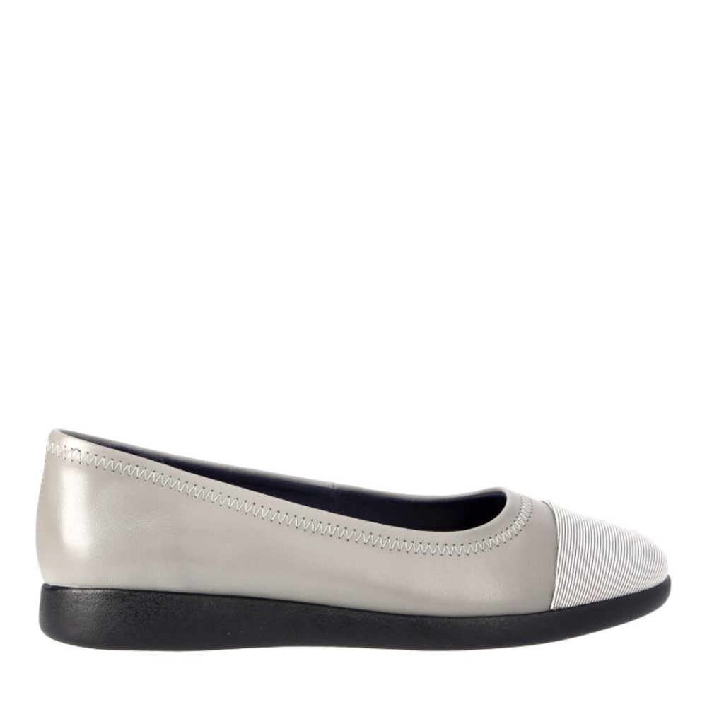 Barani Leather Pumps/Ballet Flats 1321 Grey