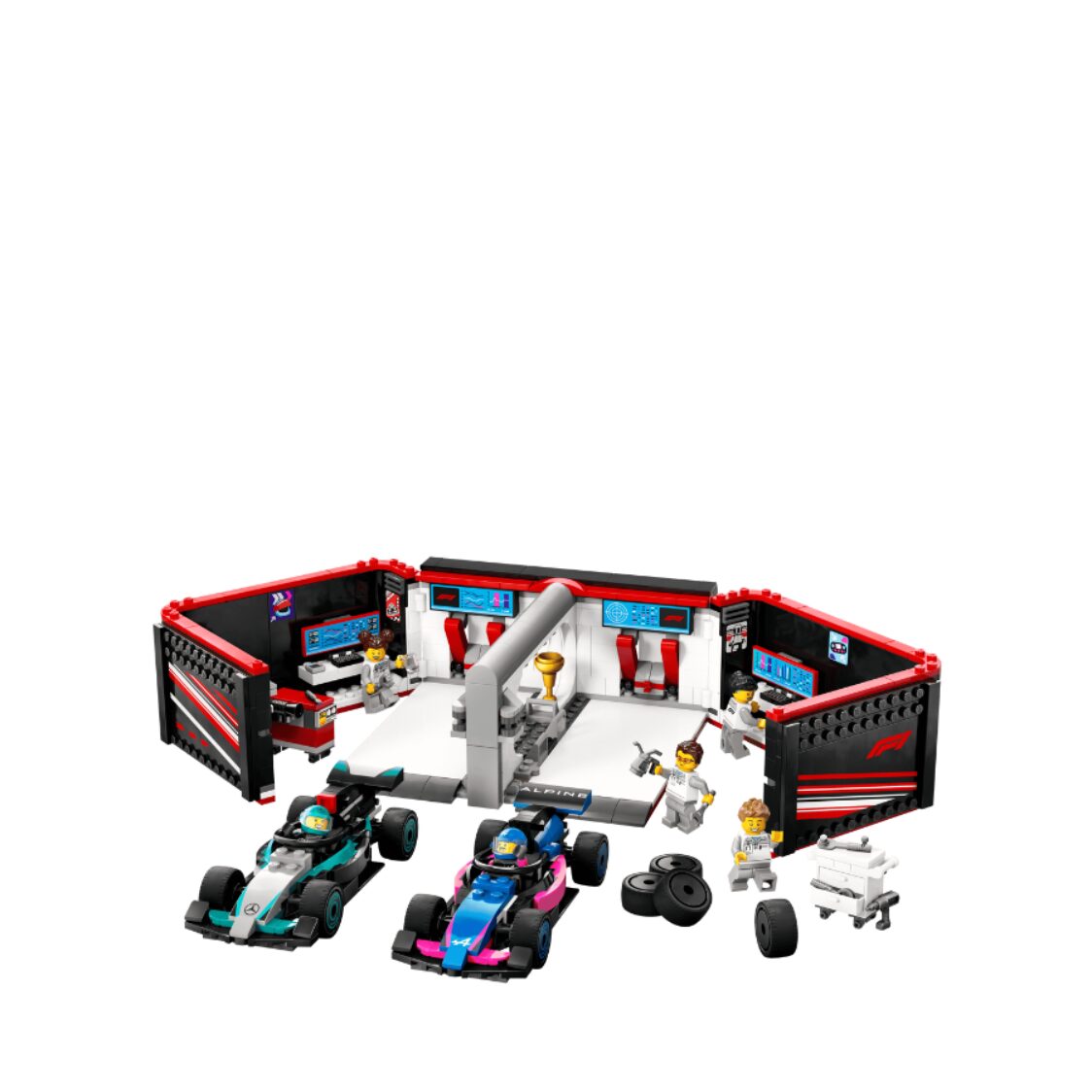 Lego F1® Garage & Mercedes-AMG & Alpine Cars 60444