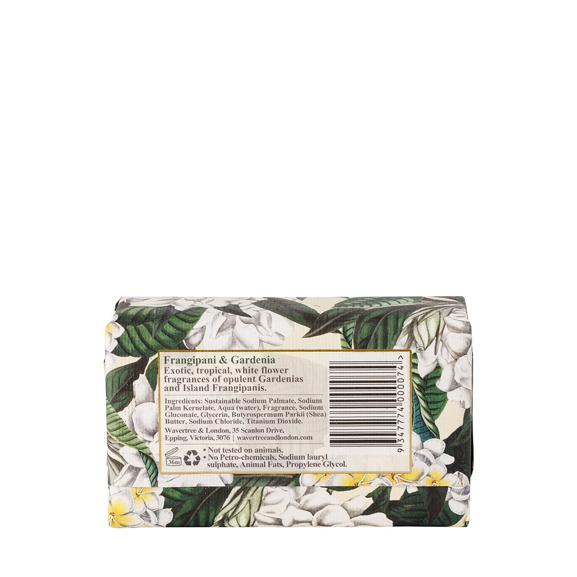 Wavertree & London Frangipani & Gardenia Soap Bar 200g