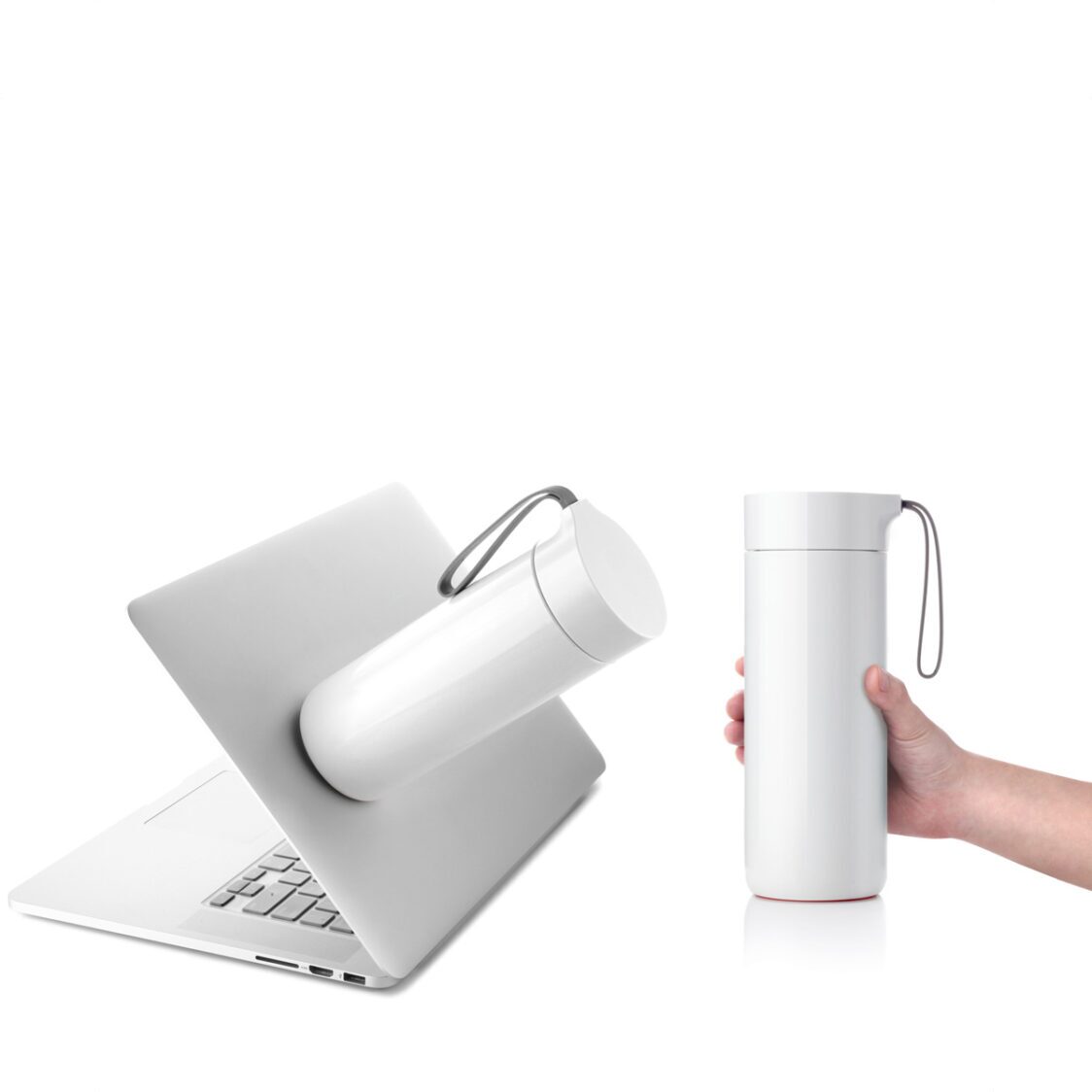 Artiart Suction Butterfly Thermal Bottle White 400ml