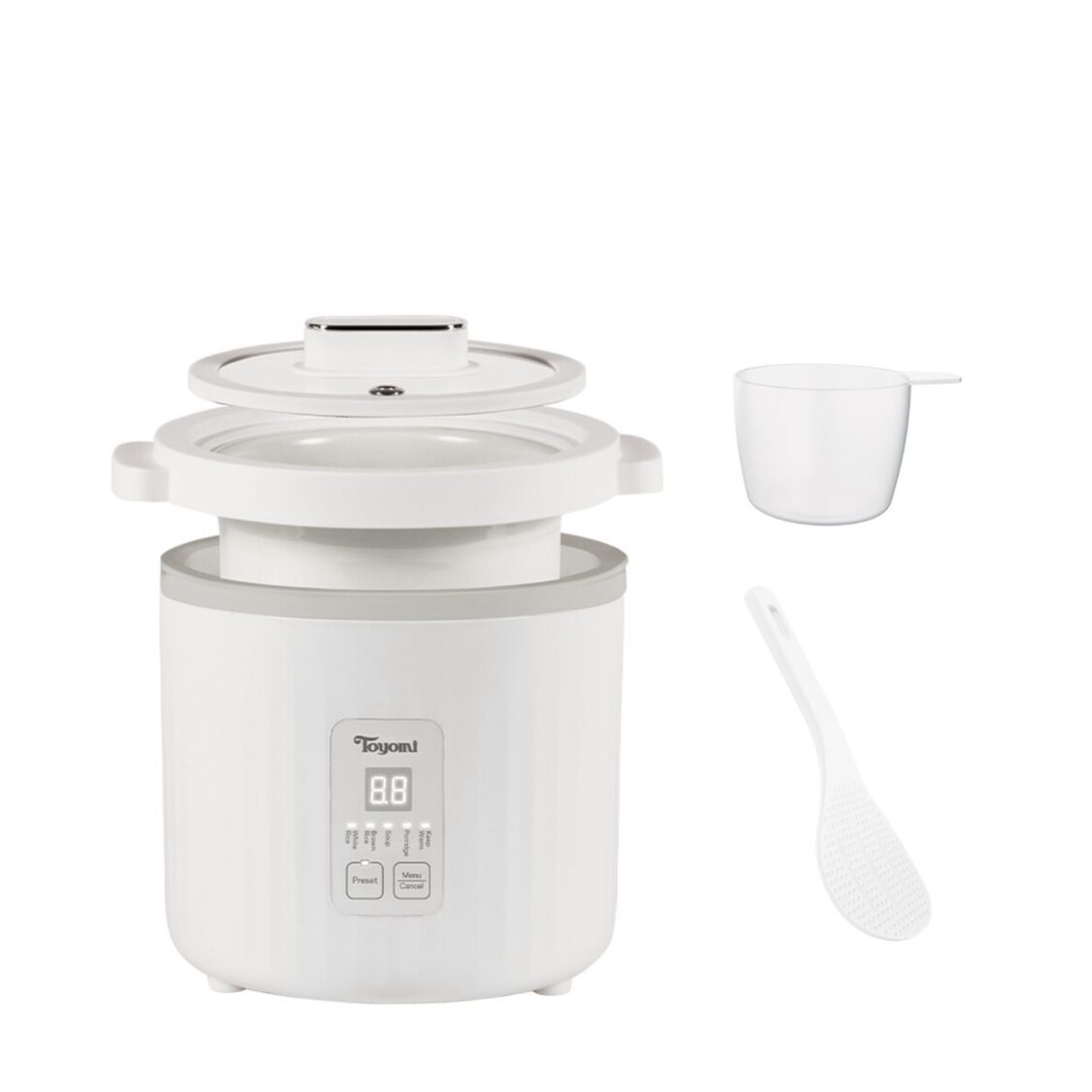 Toyomi SC990 1.0L Mini Ceramic Slow Cooker/Rice Cooker
