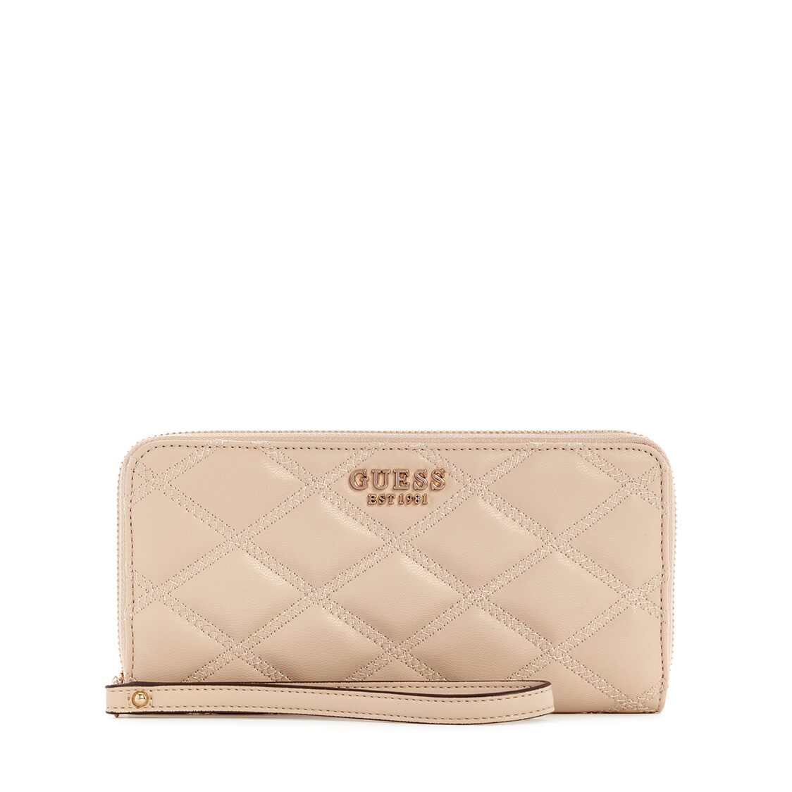 Guess Tamsin Slg Large Zip Around - Light Beige