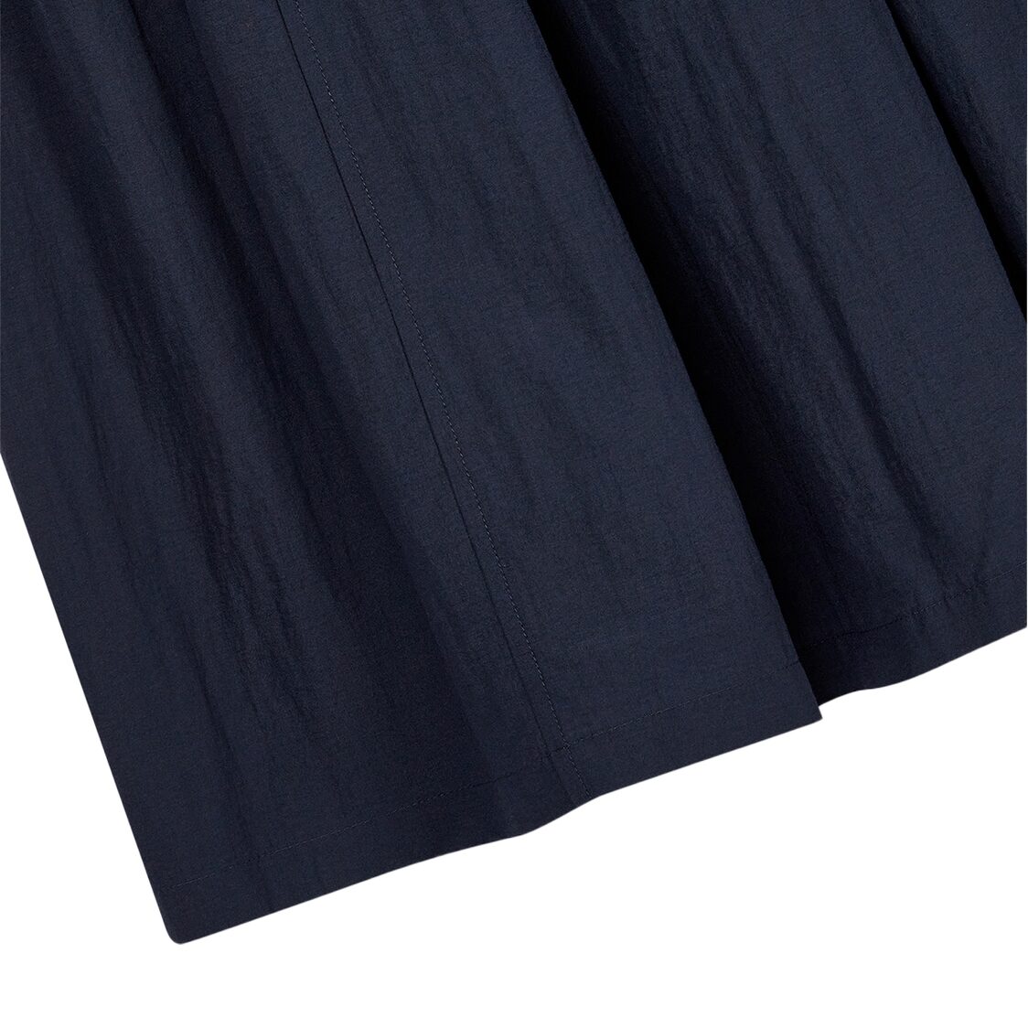 Studio Tomboy Shirring Volume Ribbon Dress Navy