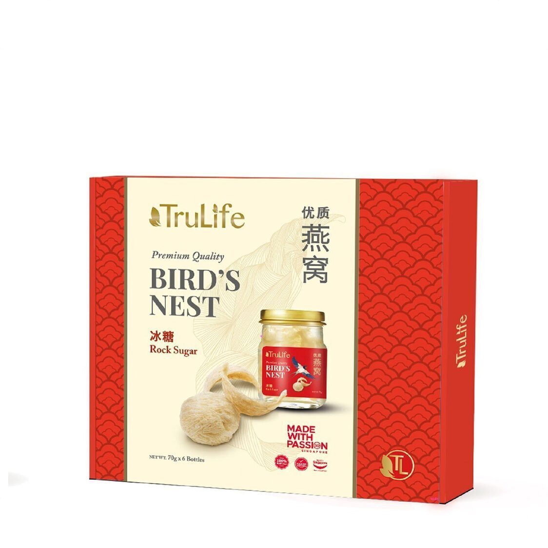 TruLife Bird's Nest With Rock Sugar (70gx6)