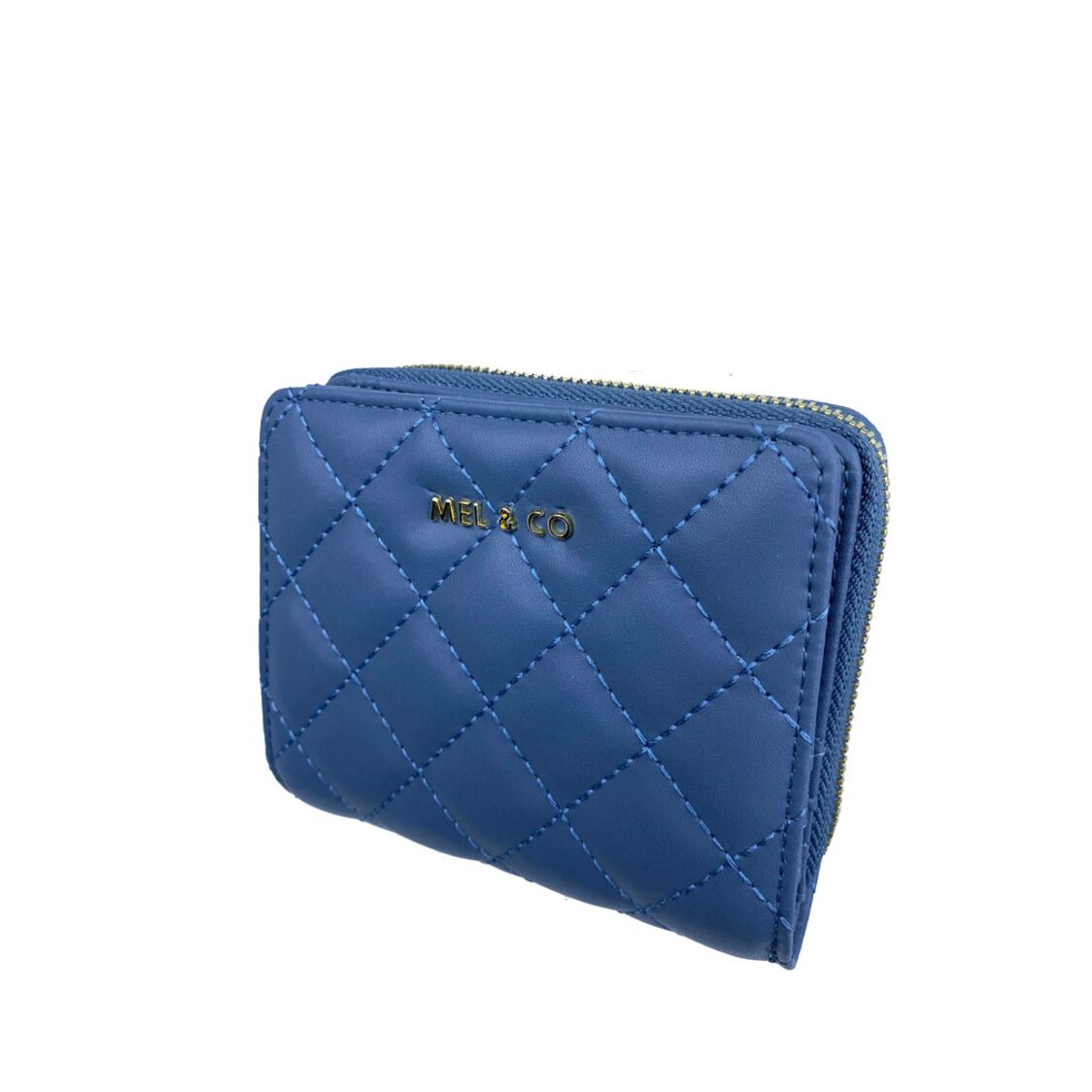 Mel&Co Quilted Bifold Snap Wallet With Zip-Around Compartment