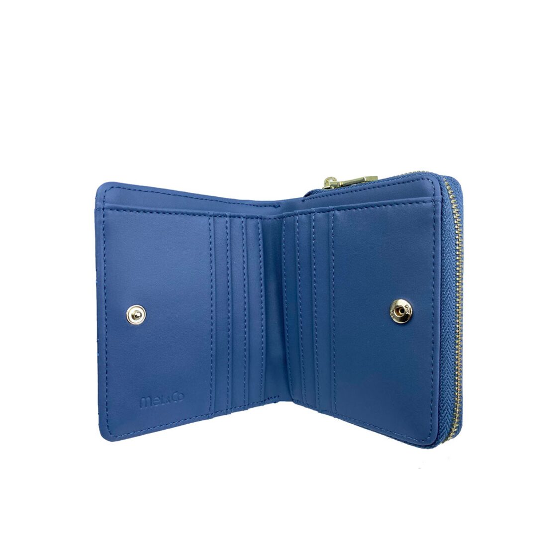 Mel&Co Quilted Bifold Snap Wallet With Zip-Around Compartment