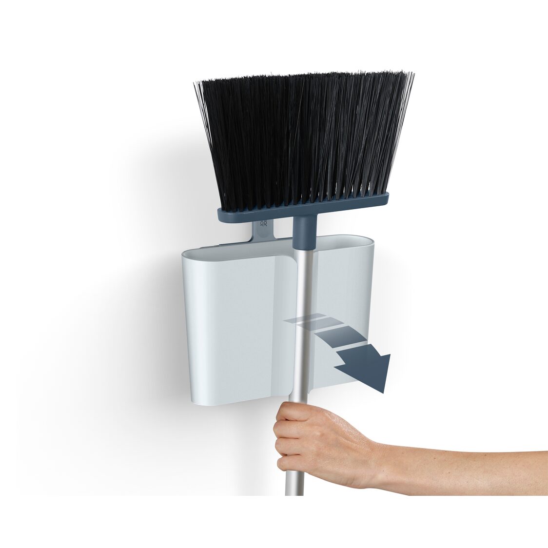 Joseph-Joseph CleanStore Blue Wall-mounted Broom