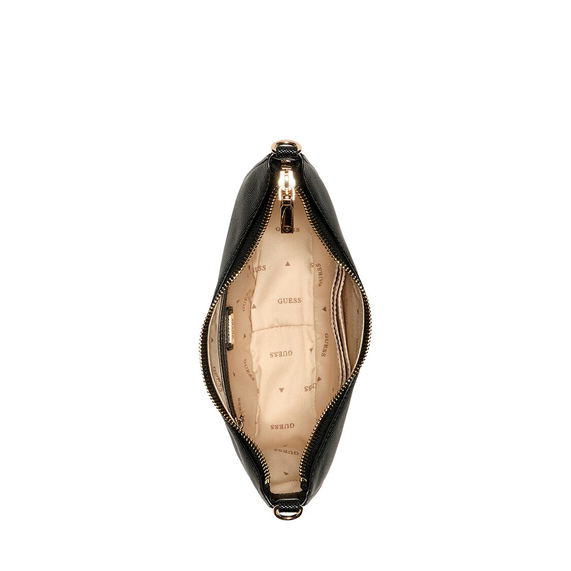 Guess Fedana Mini Top Zip Shldr Bag,Black