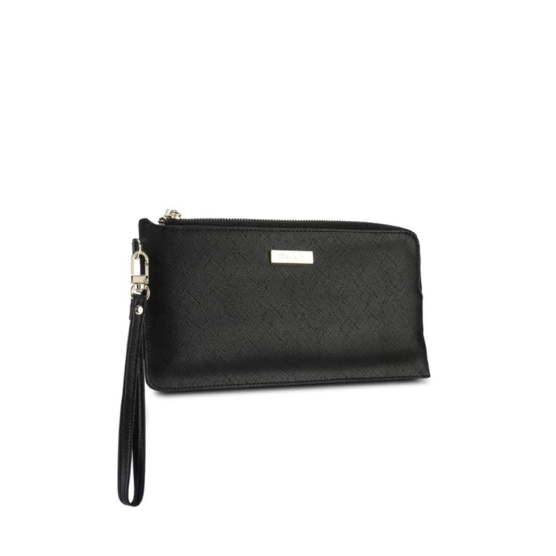 Mel&Co Saffiano Leatherette Slim Wristlet Pouch