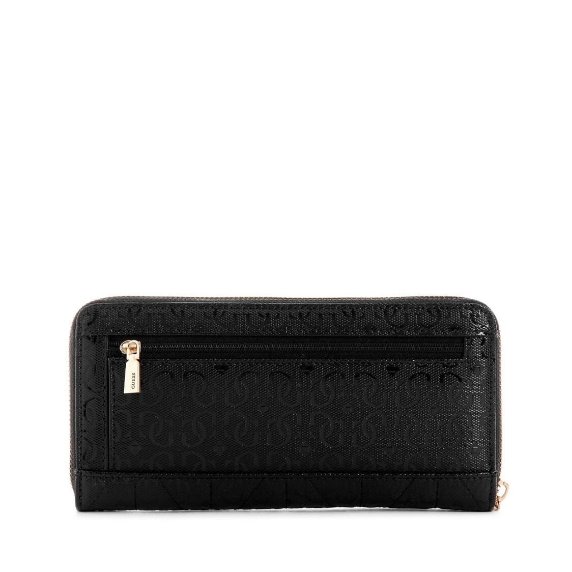 Guess Aldina Slg Large Zip Around - Black