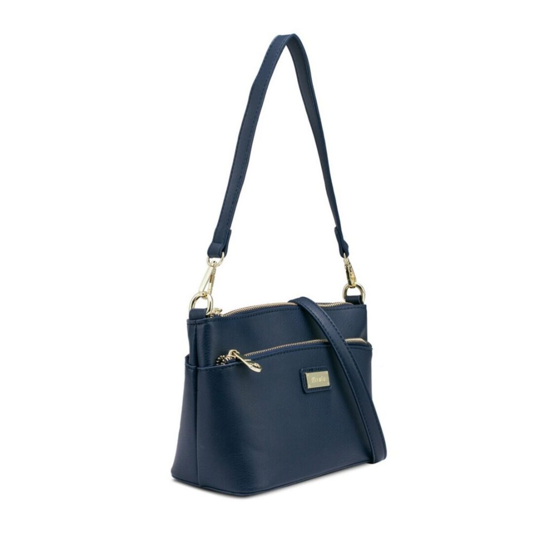 Mel&Co Faux Leather Shoulder & Sling Bag Navy