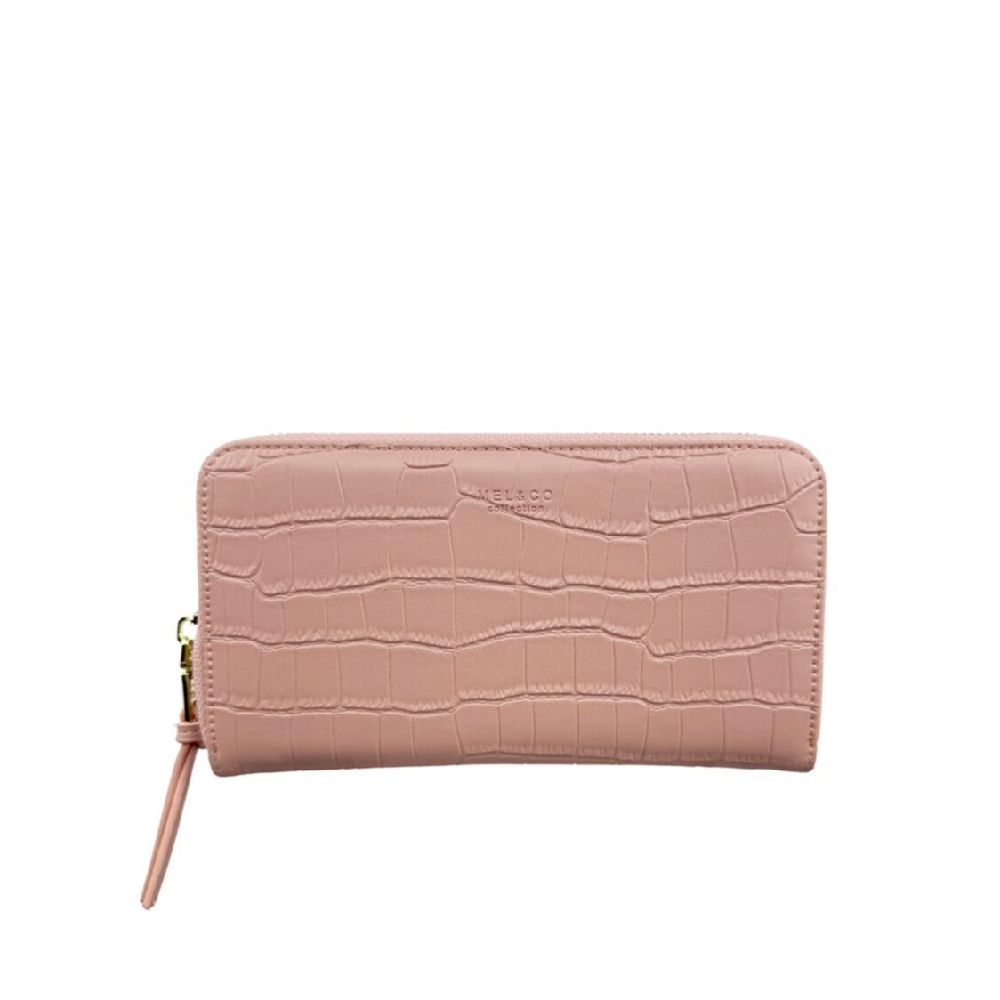 Mel&Co Croco Zip-Around Long Wallet