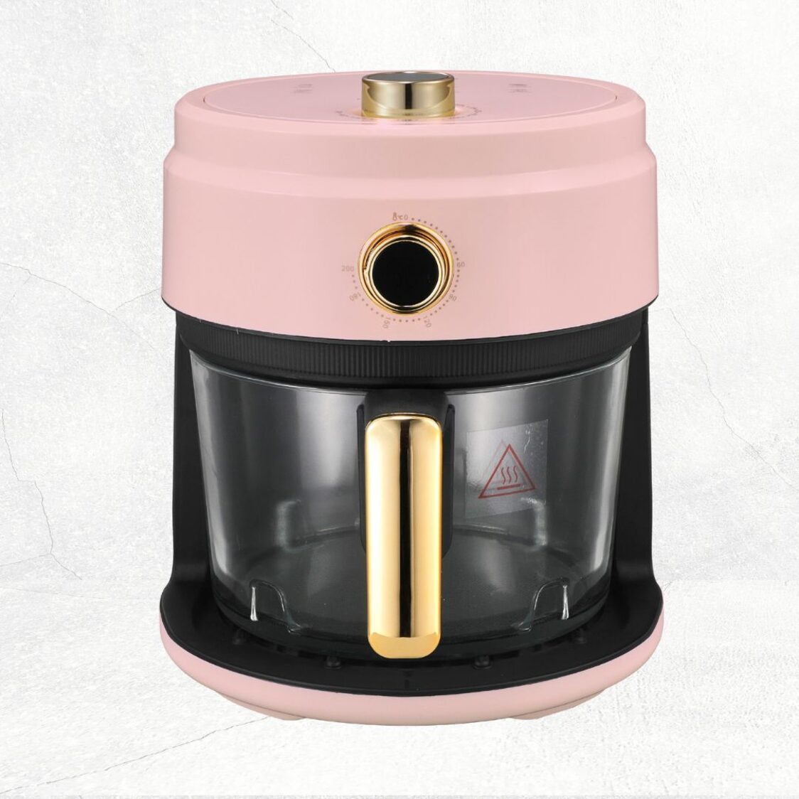 La Gourmet 4L Glass Air Fryer - Pink (LGELAF412836) + Free Shogun Cleaver 7Inch (Worth $69.90)