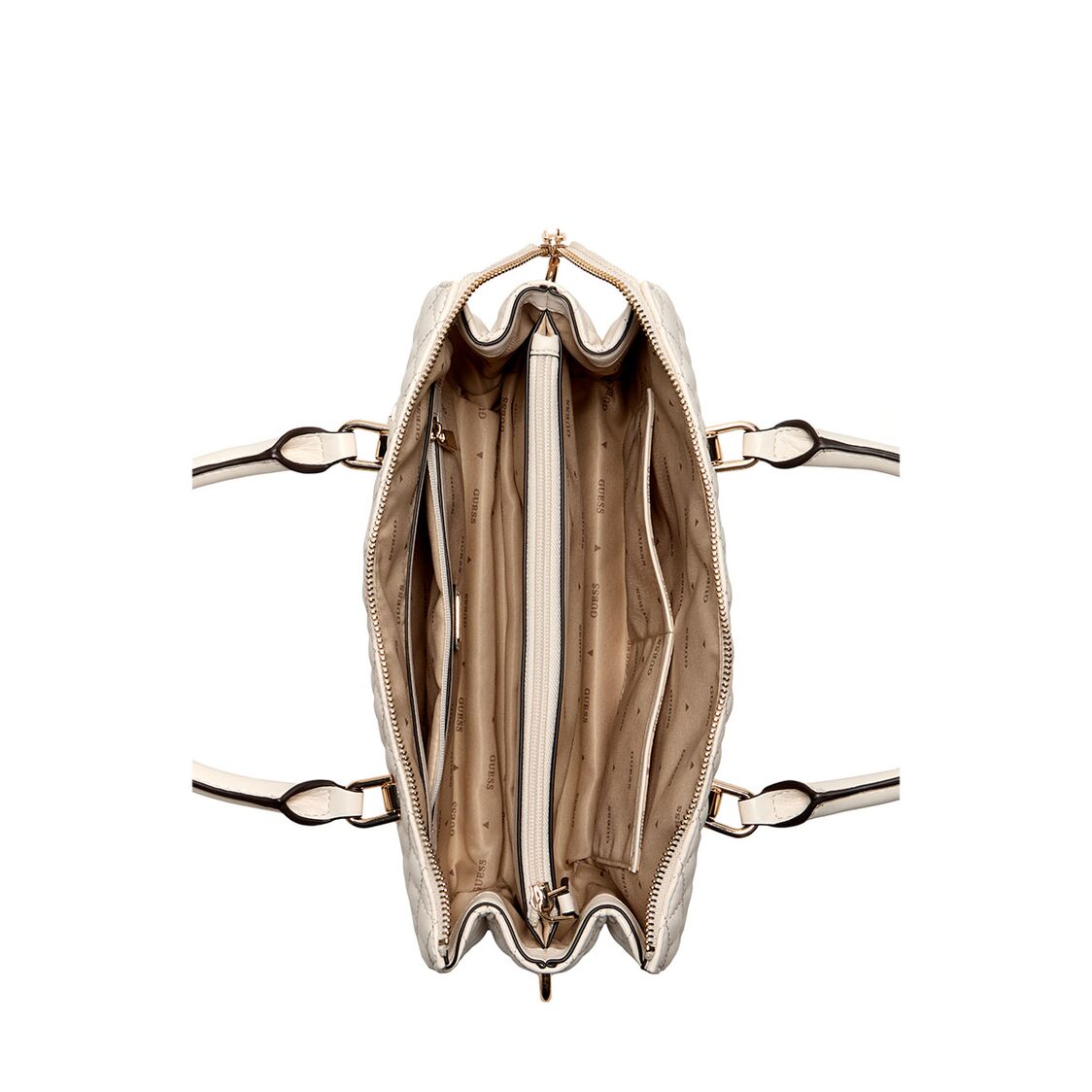 Guess Everlee Girlfriend Satchel - Off White