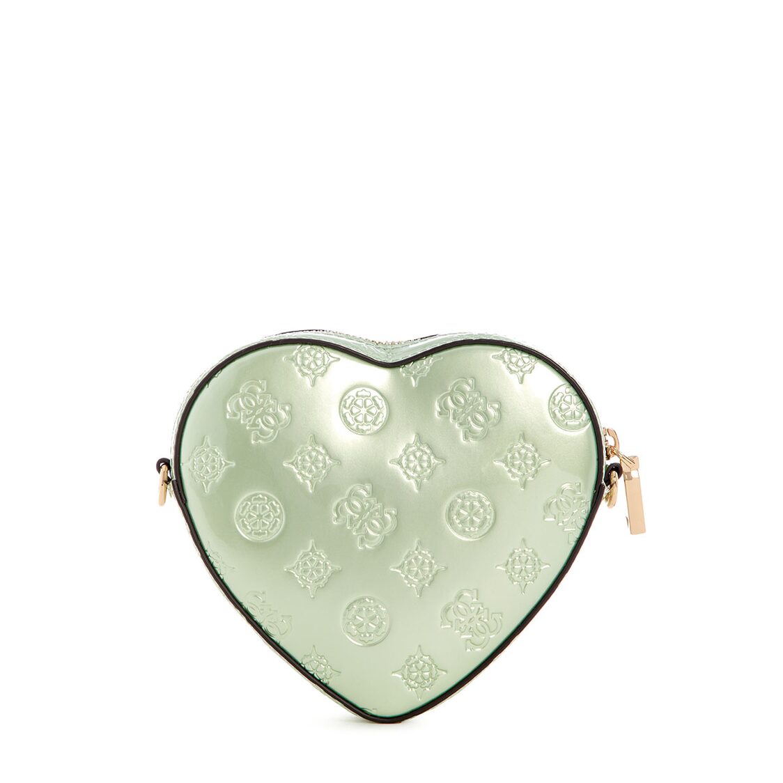 Guess Arnela Mini Heart Bag, Celadon Logo