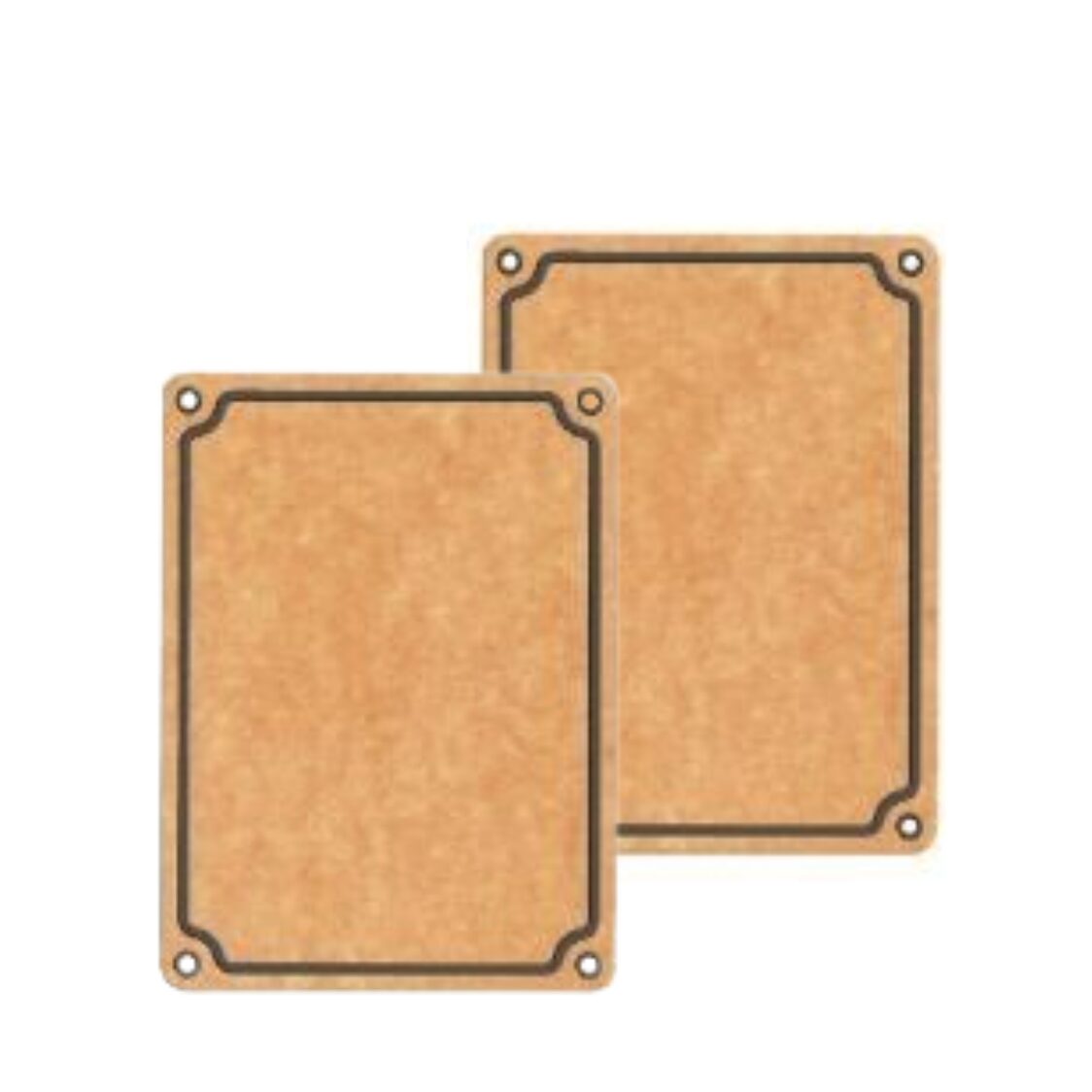 Safico Pro Wood Fibre Cutting Board With Silicone Pad 37cm Set of 2 (1917SF-QAS10-MP2)