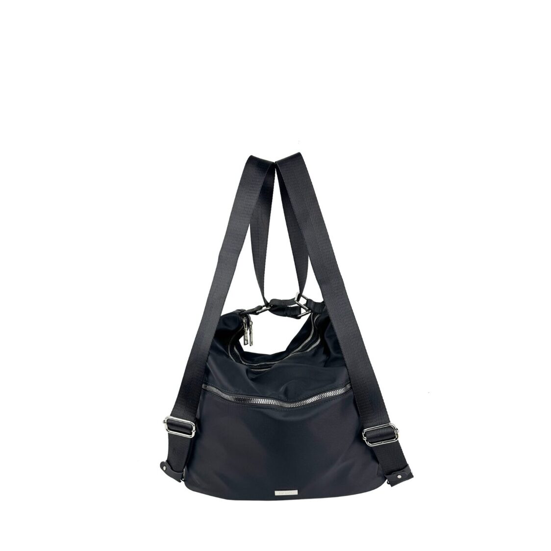 Mel&Co Nylon Two-Way Convertible Shoulder Backpack