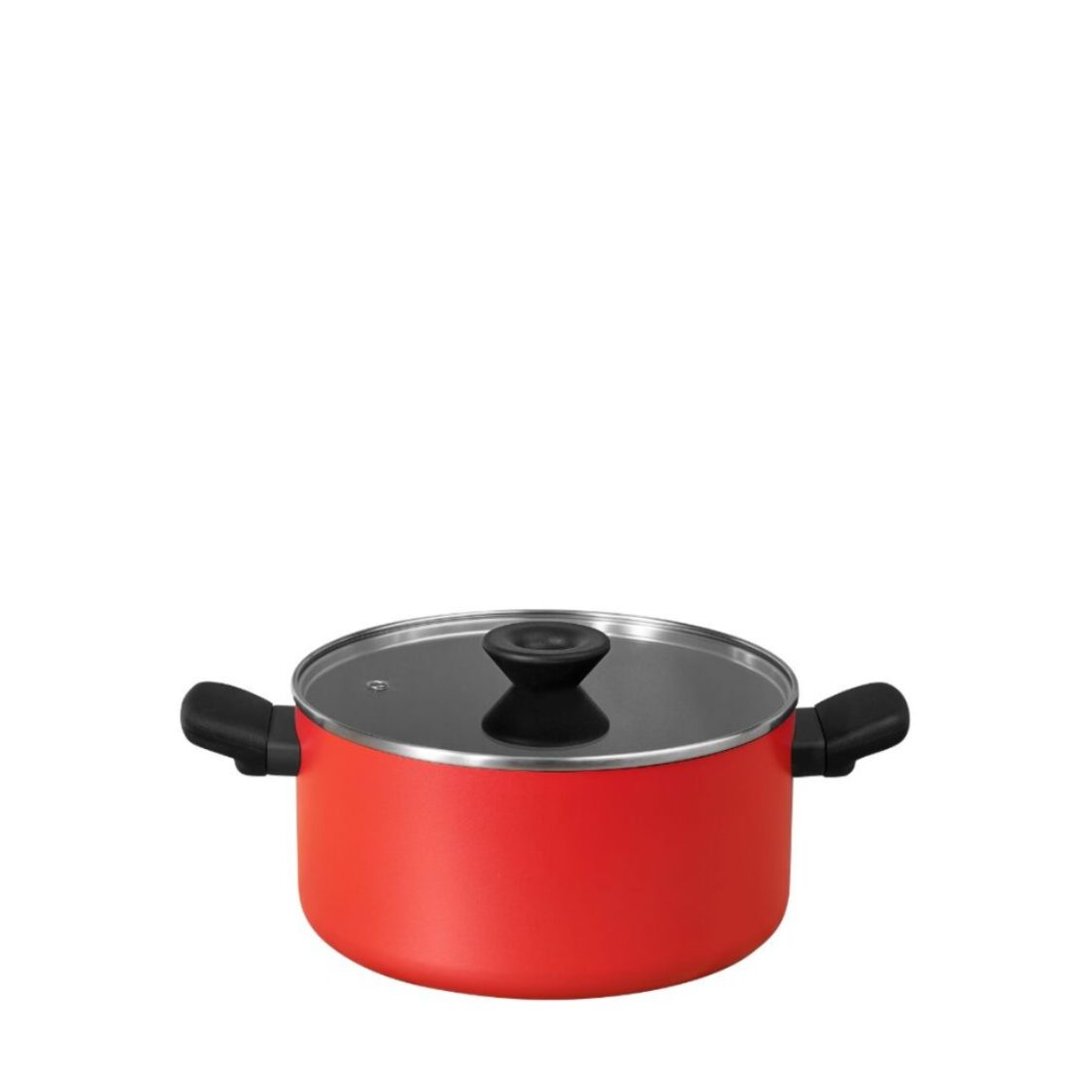 Meyer Bauhaus Nonstick 24cm | 5.2L Roma Red Covered Stockpot (Induction) 14202