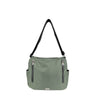 Mel&Co Nylon Shoulder Sling Bag With Twin Zipper Pockets