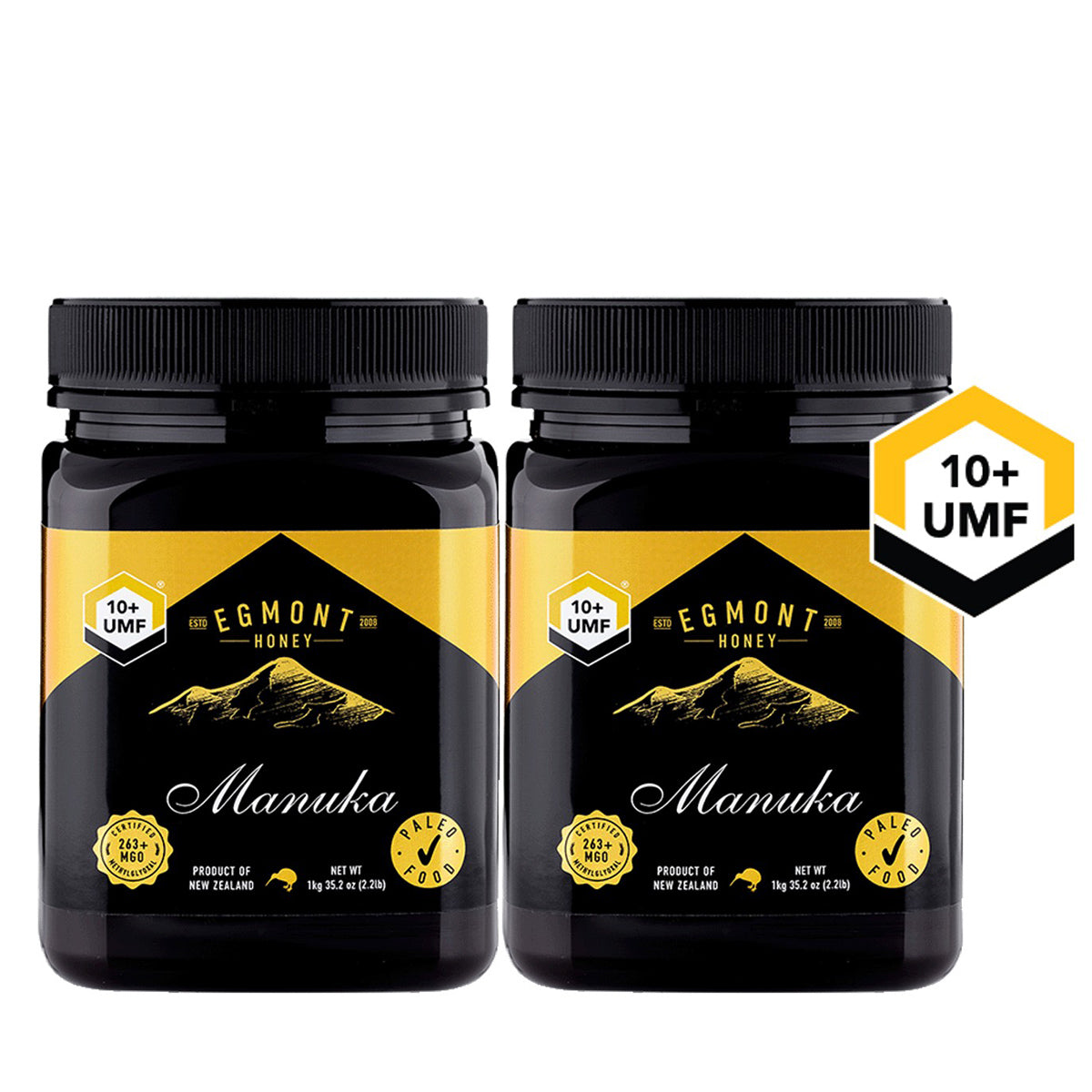 Egmont Honey Manuka UMF 10+ 1kg (2 Bottles)
