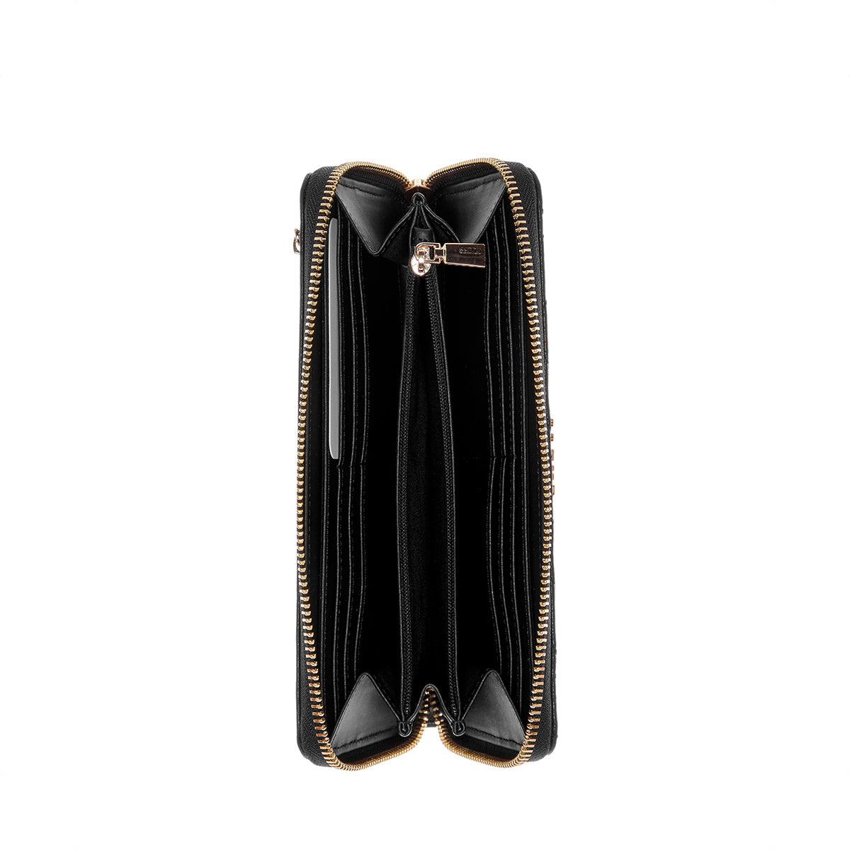 Guess Mimina Slg Large Zip Around-Black