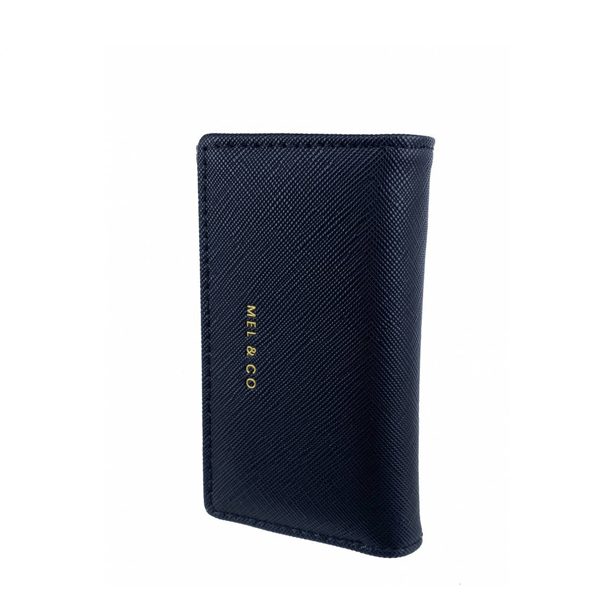 Mel&Co Saffiano-Effect Basic Key Pouch