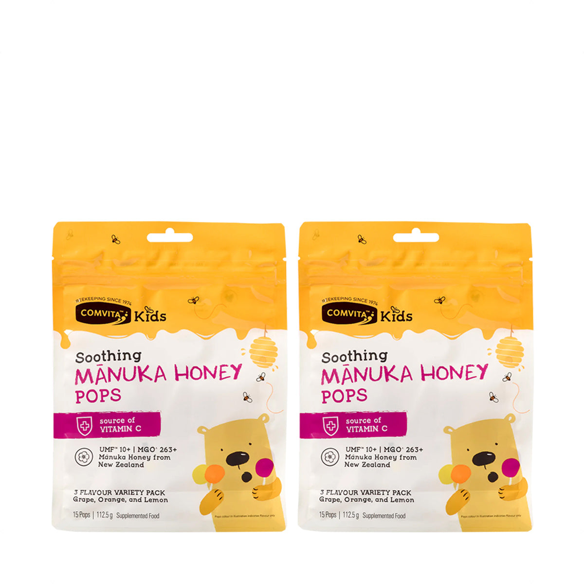 Comvita UMF™ 10+ Manuka Honey Soothing Pops 15s (2 Packs)