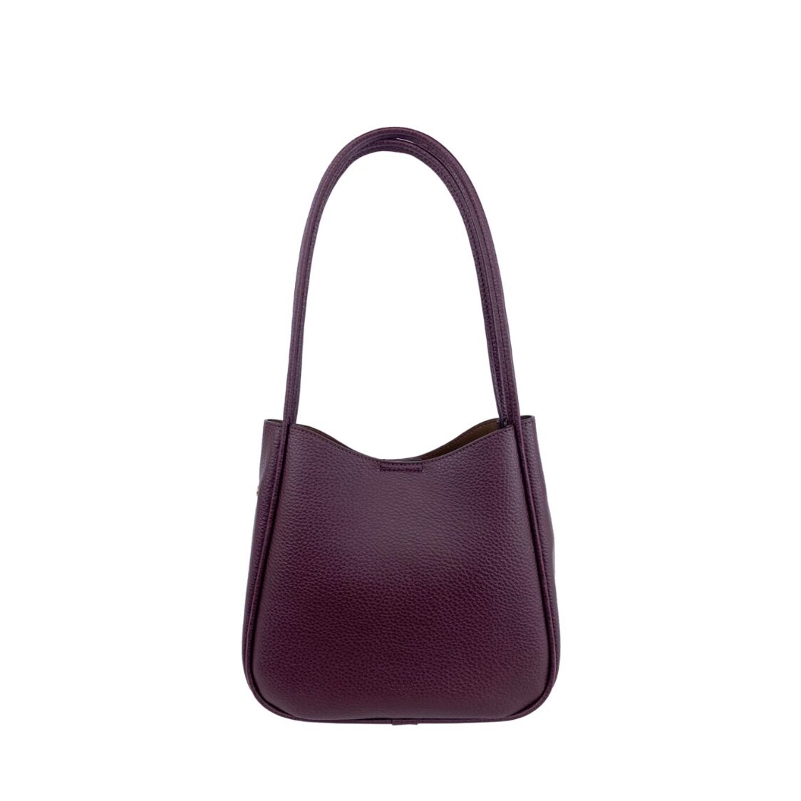 Mel&Co Pebbled Double Handle Shoulder Bag