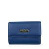 Mel&Co Saffiano Leatherette Half Flap Mid-Size Wallet