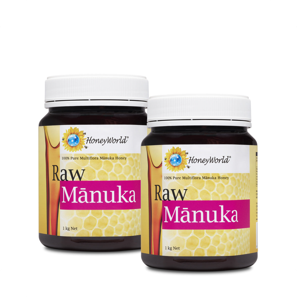 HoneyWorld® Raw Manuka 1kg (2 Bottles)