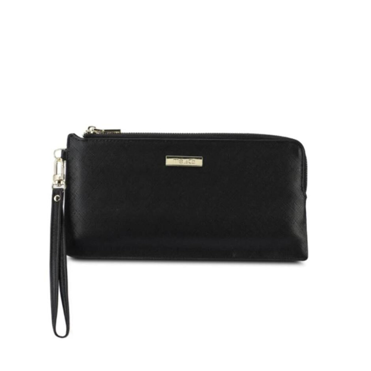 Mel&Co Saffiano Leatherette Slim Wristlet Pouch