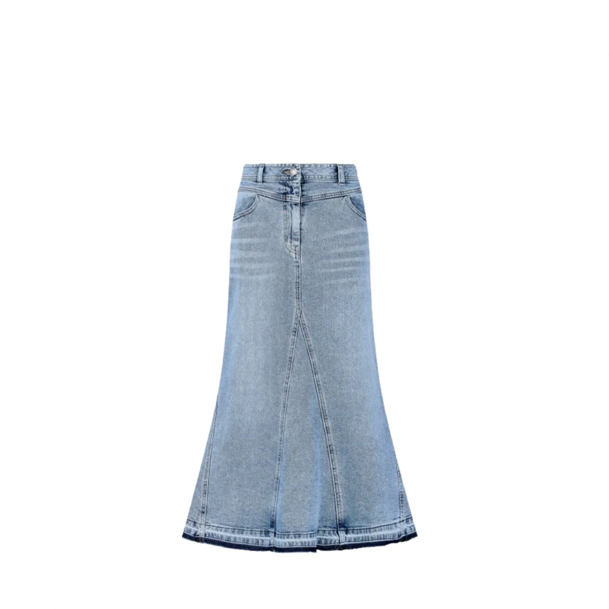 Voice Of Voices Mermaid Denim Flare Skirt Blue