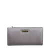 Mel&Co Saffiano Leatherette Bi-Fold Snap Long Wallet