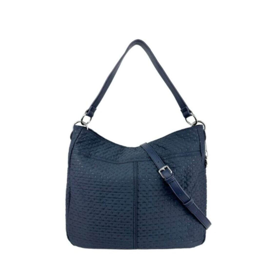 Mel&Co Embossed Nylon Single Handle Bag