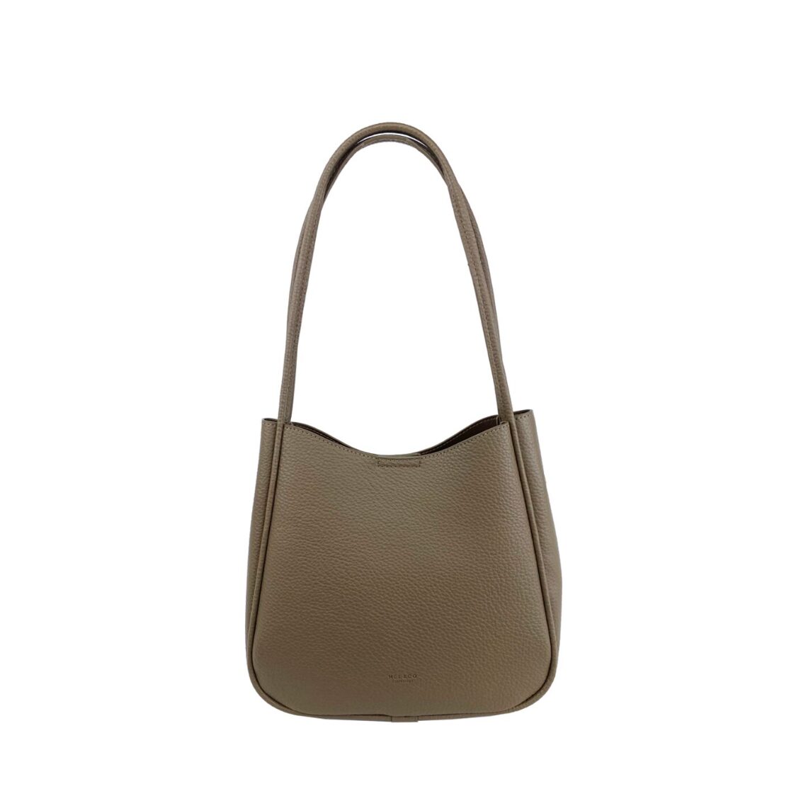Mel&Co Pebbled Double Handle Shoulder Bag