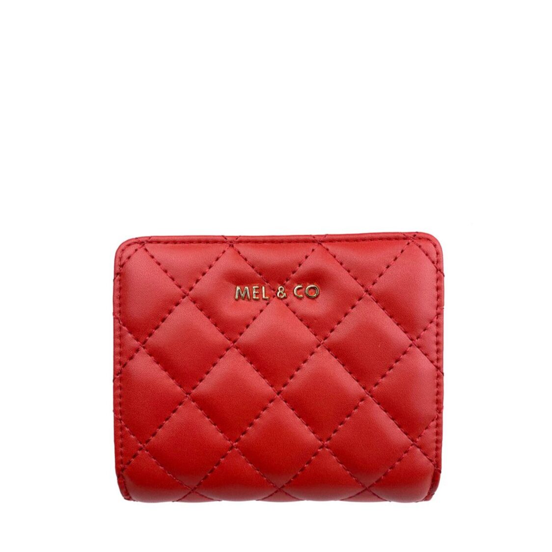 Mel&Co Quilted Bifold Snap Wallet With Zip-Around Compartment