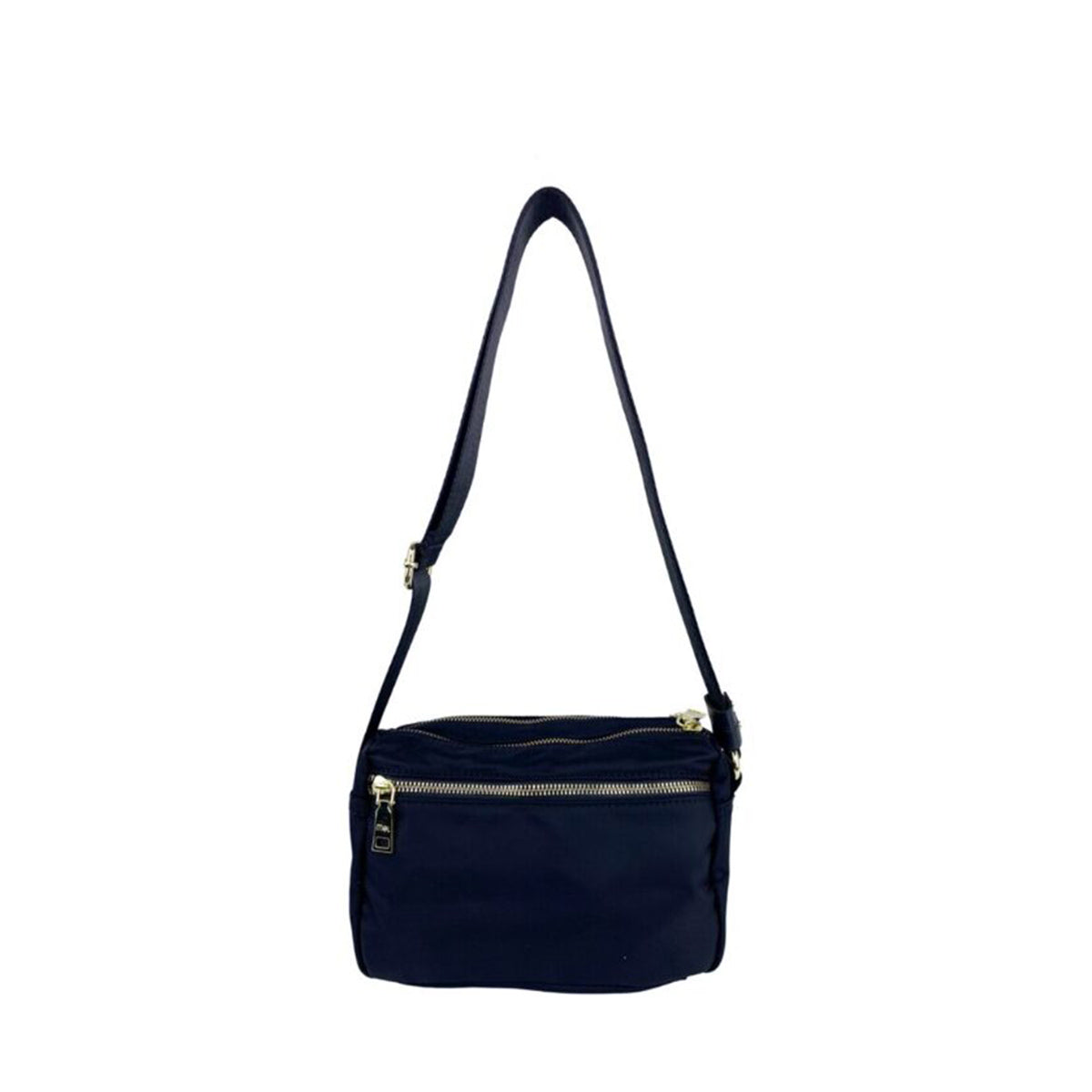 Mel&Co Nylon Double-Zip Sling Bag