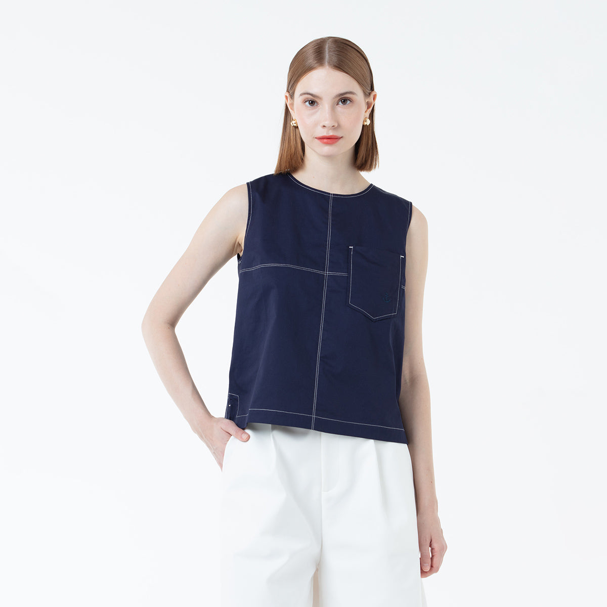 K/Woods Stitchline Top