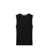 Voice Of Voices Metal V Neck Sleeveless Knit Top