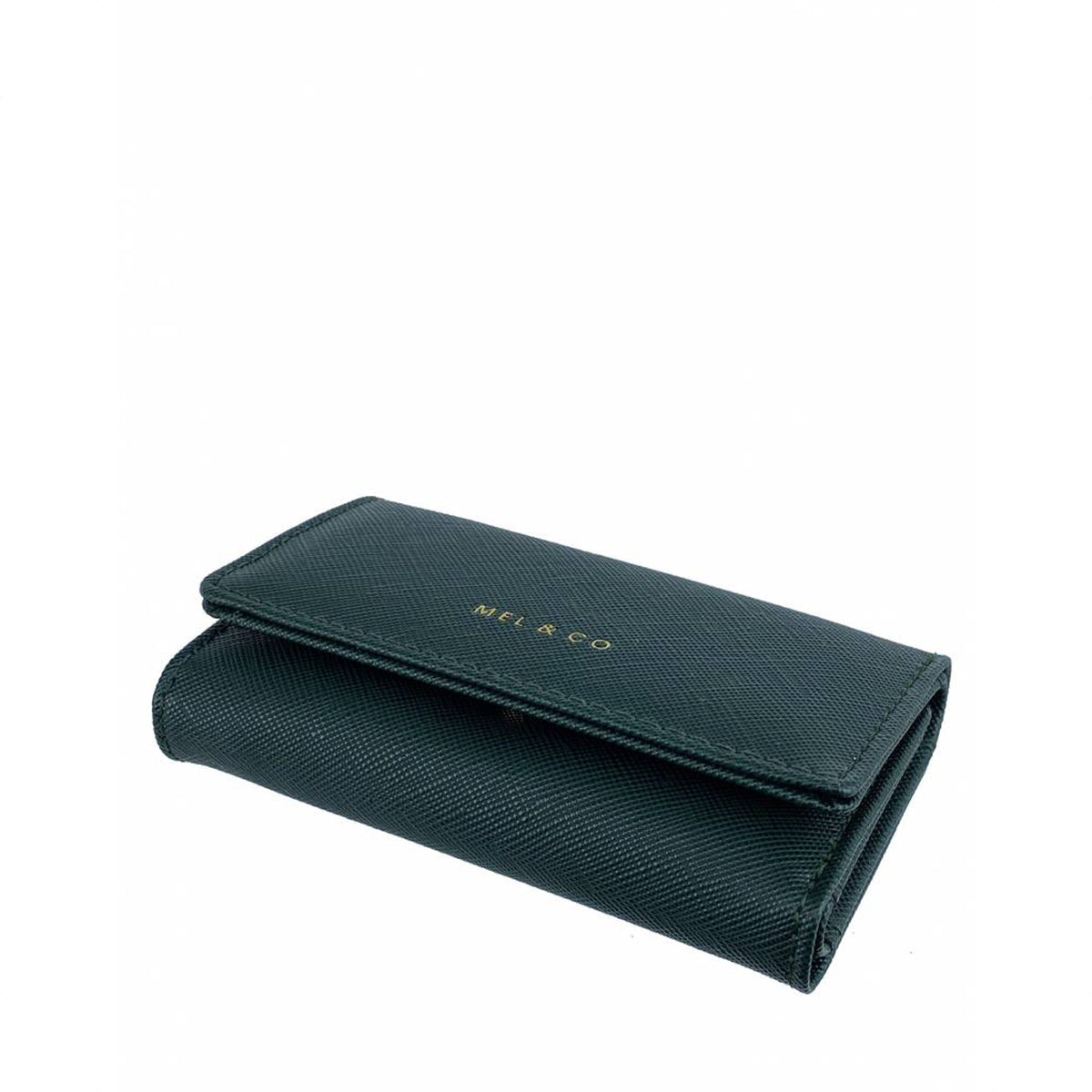 Mel&Co Saffiano-Effect Basic Key Pouch