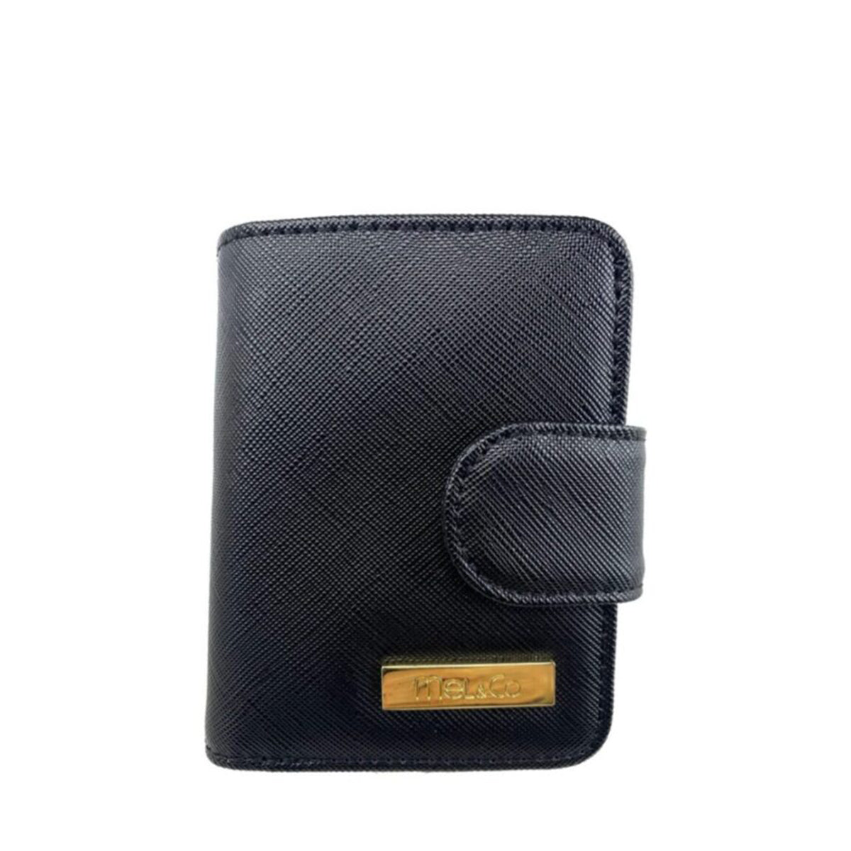 Mel&Co Saffiano Leatherette Key Holder with Zipped Gusset