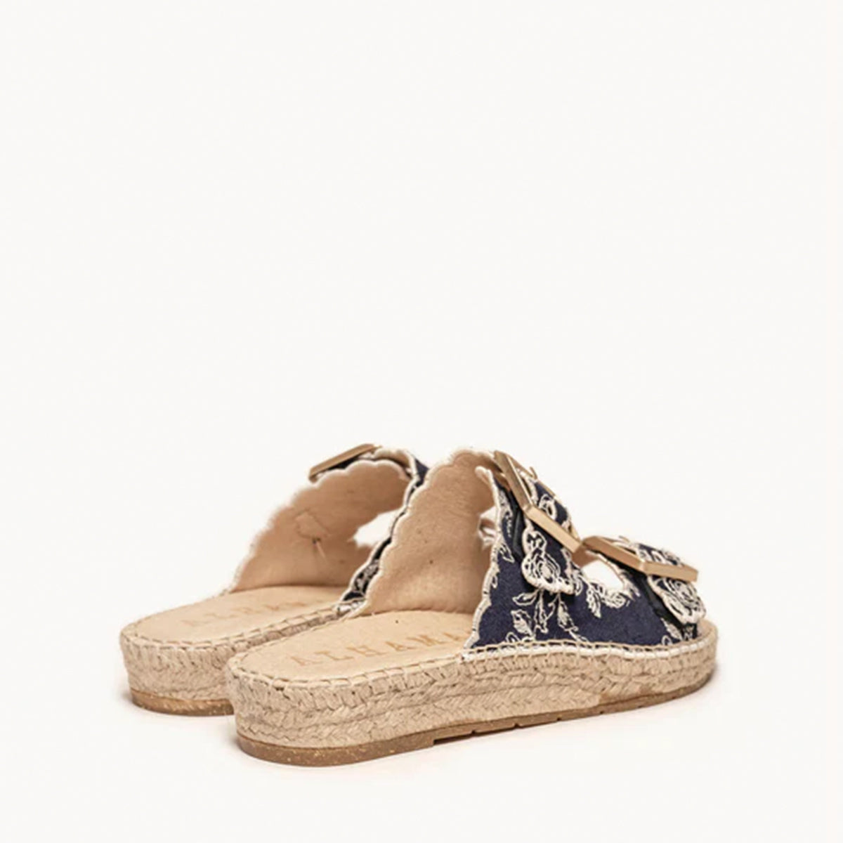 Alhamas Girasol Bio Vaquero Bord Lace Sandal - Darkblue Marino