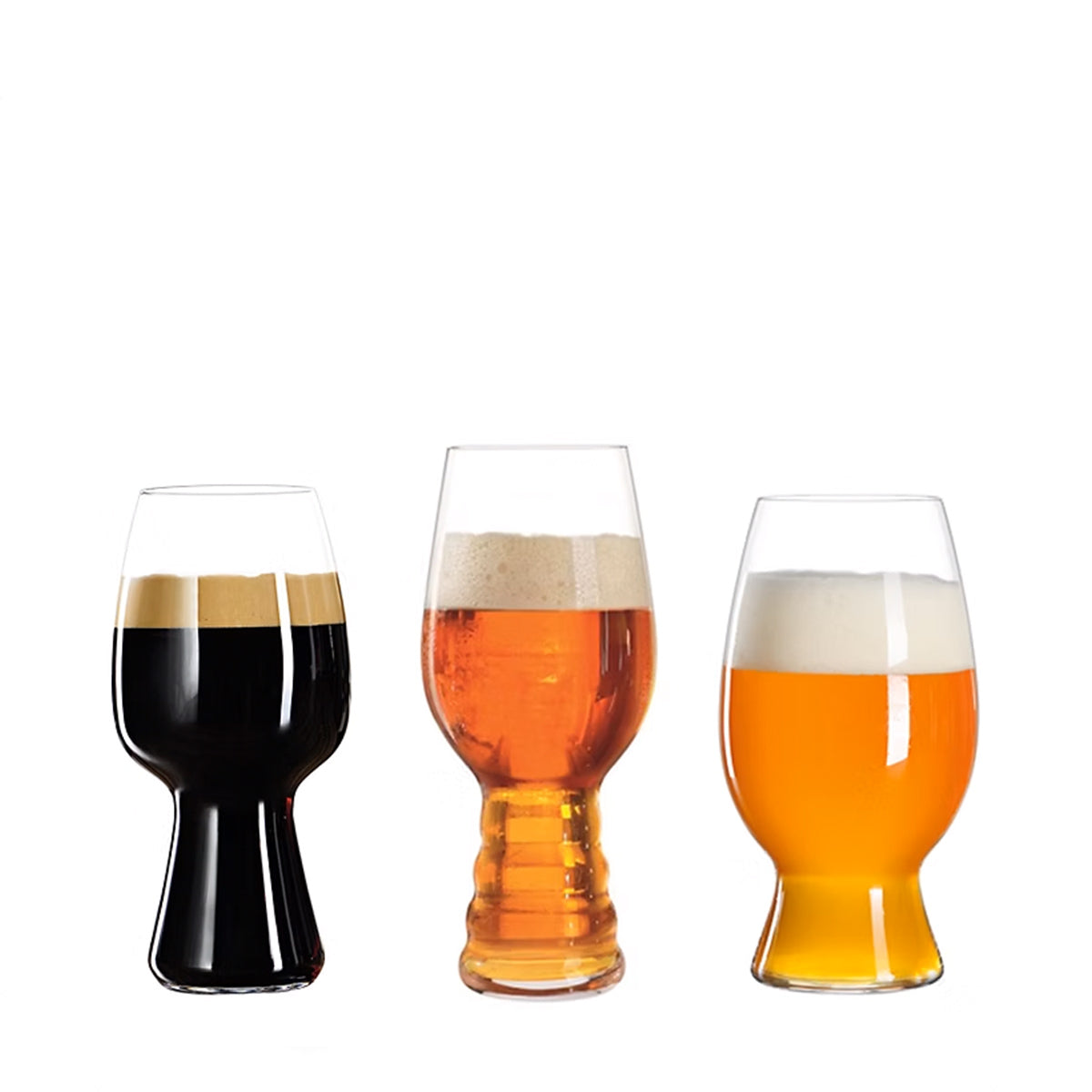Spiegelau Tasting Kit (IPA/America Wheat Beer/Stout Glass) Craft Beer Glasses (Bundle of 3)